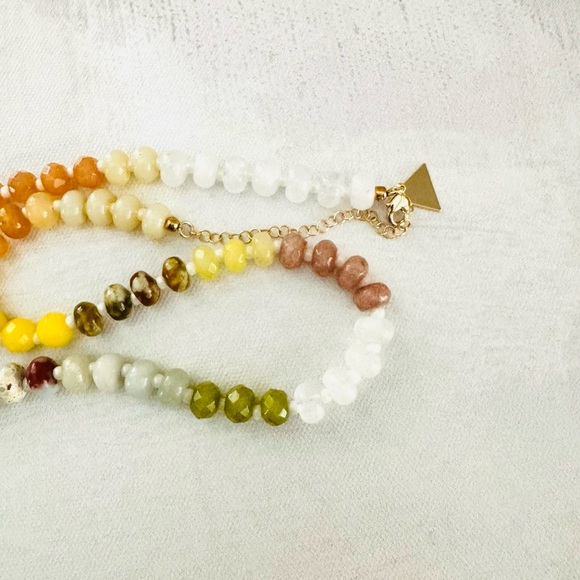 Anthropologie Multicolor Beaded Necklace in color Sunshower - Picture 7 of 7